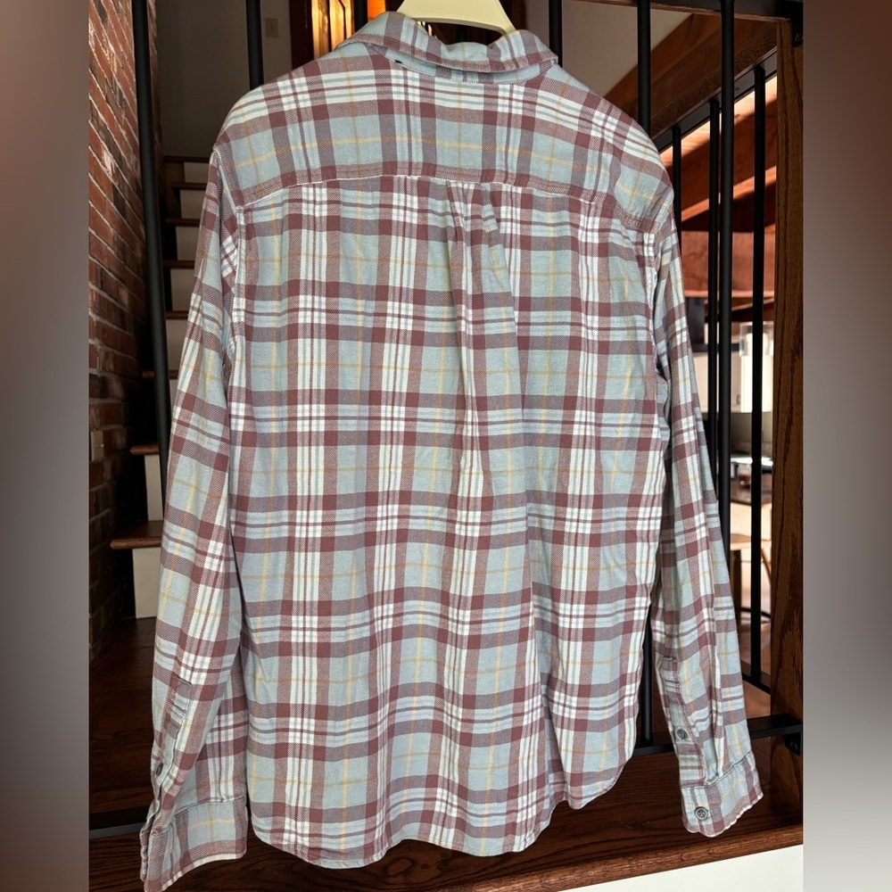 Eddie Bauer Men's Casual Plaid Shirt - Red, Blue, White - Picture 6 of 6